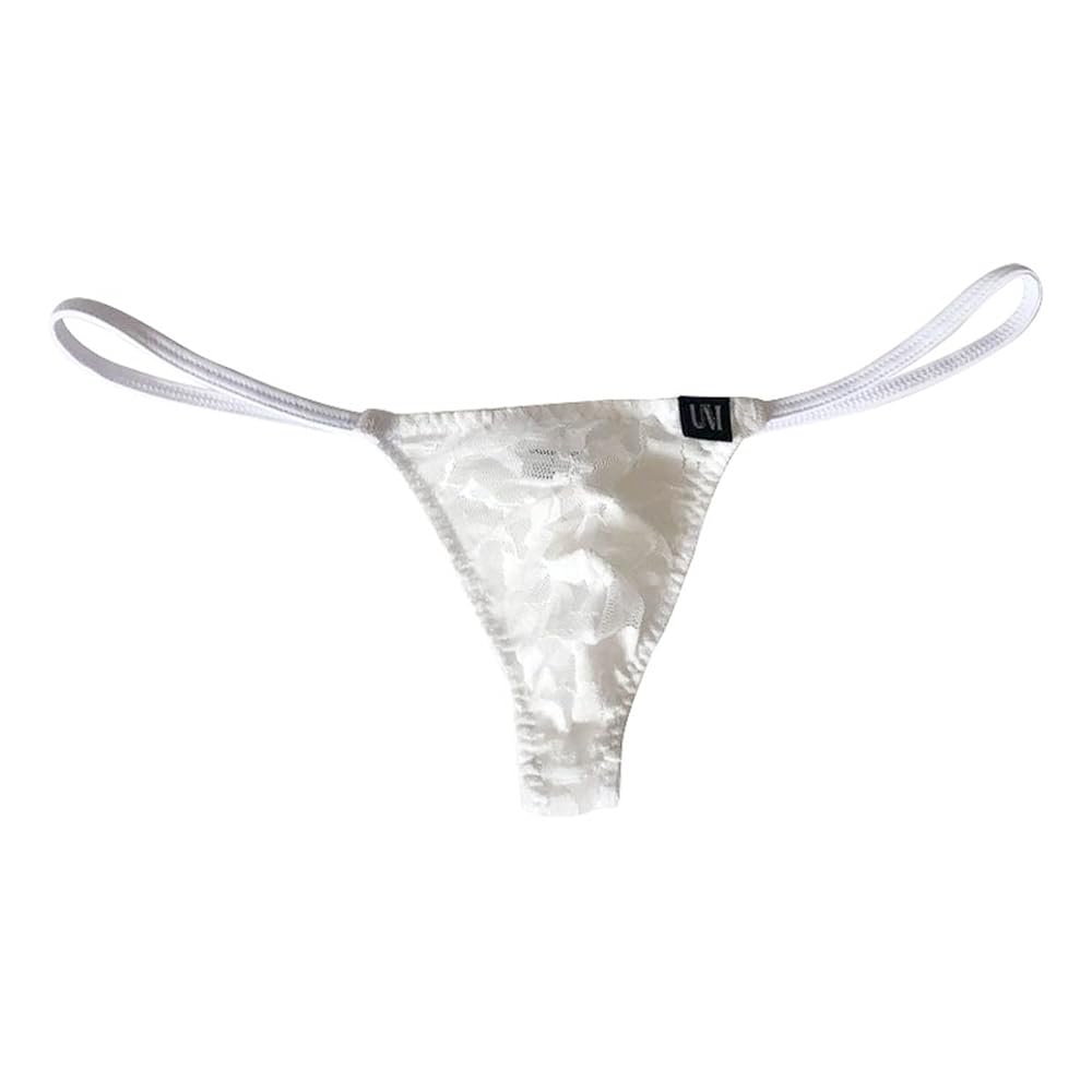 Amazon | L ホワイト UNDER MOON/アンダームーン Tバック 花柄